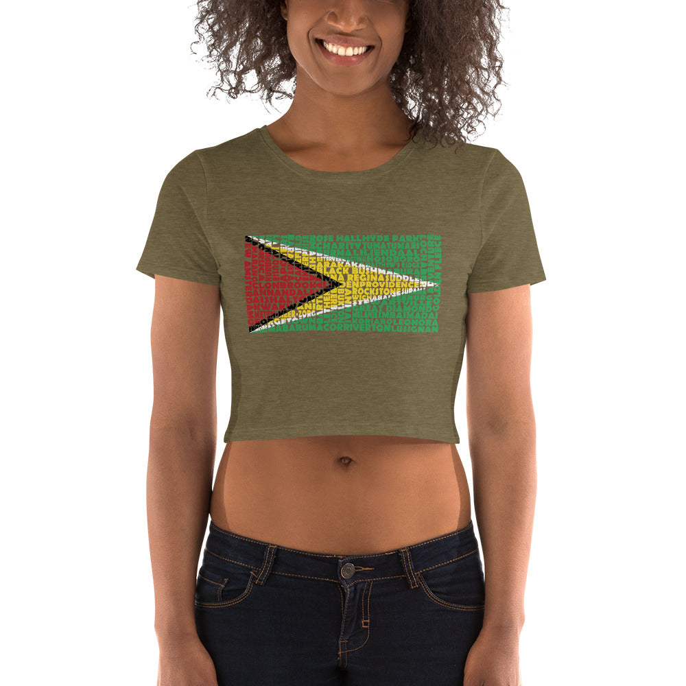 Guyana Stencil - Women's Crop Top