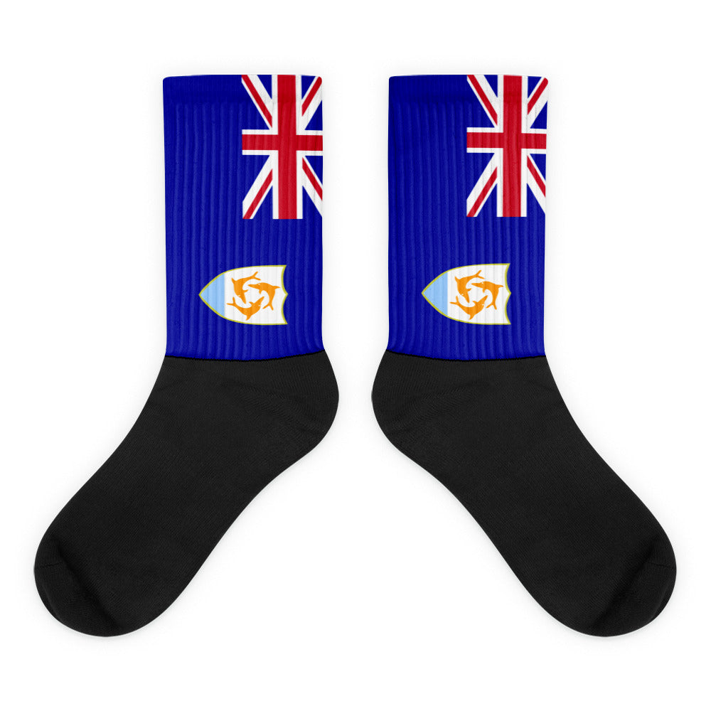 Anguilla - Black foot socks - Properttees