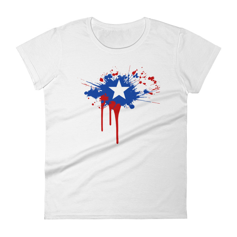 Puerto Rico Star - Short sleeve women's t-shirt