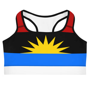 Antigua Flag - Sports bra - Properttees