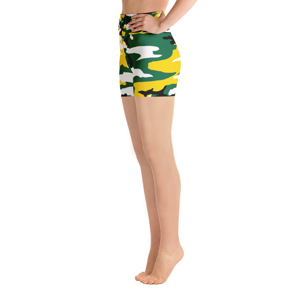 Dominica Camouflage - Yoga Shorts - Properttees
