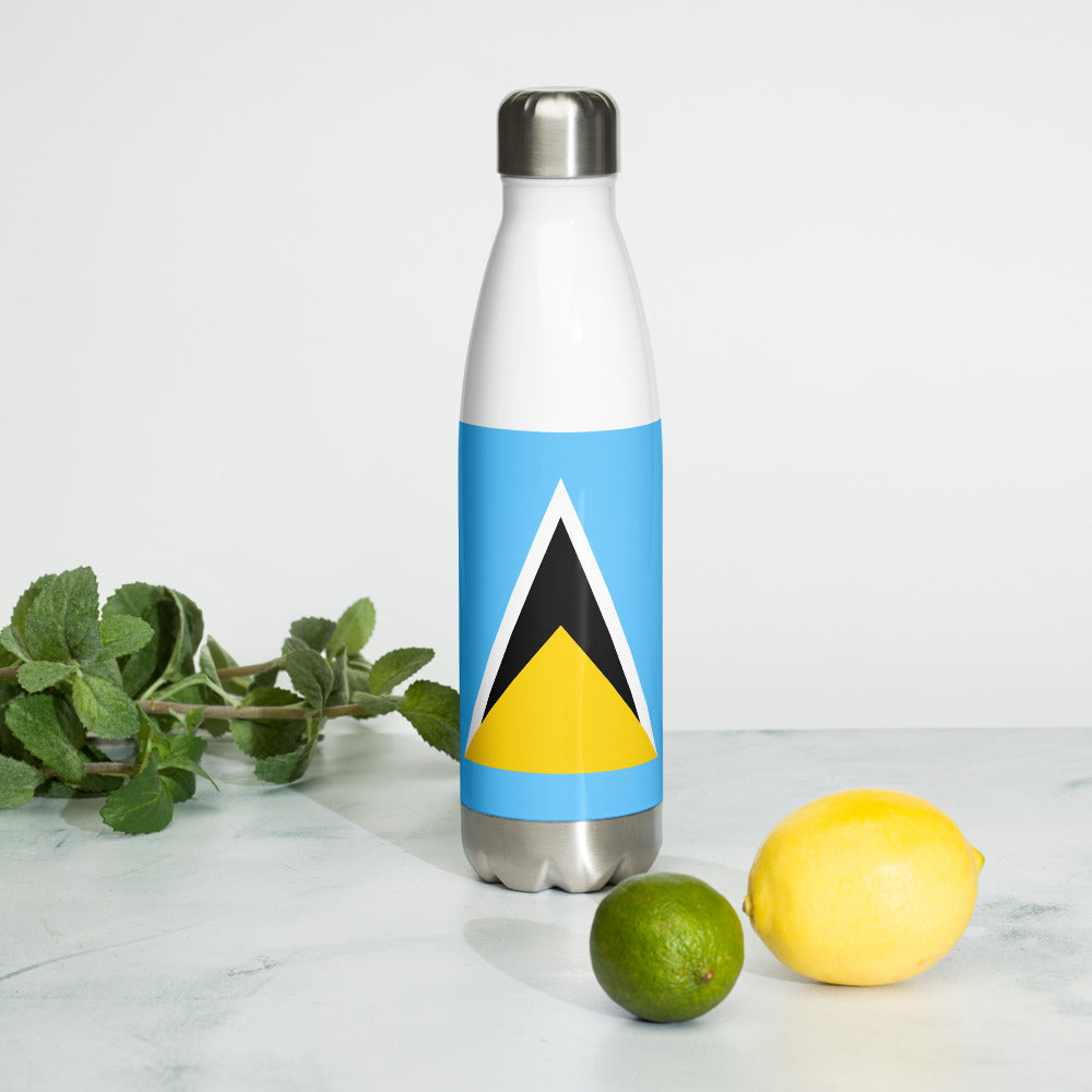St. Lucia - Stainless Steel Water Bottle